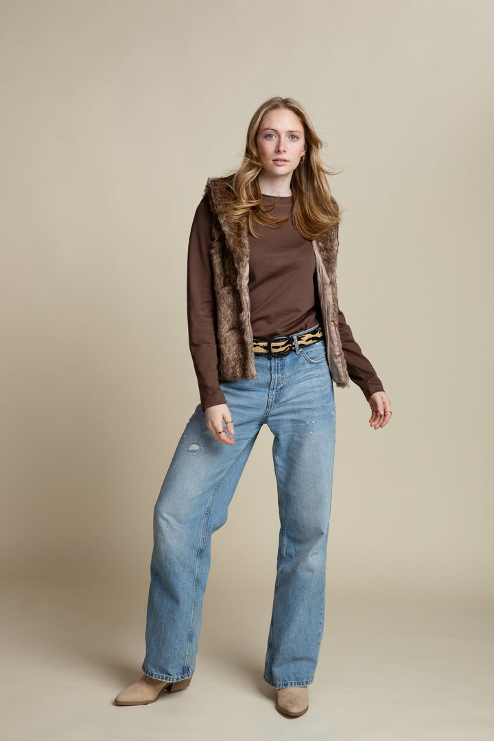 The Maren Puff Sleeve Shirt | Chocolate