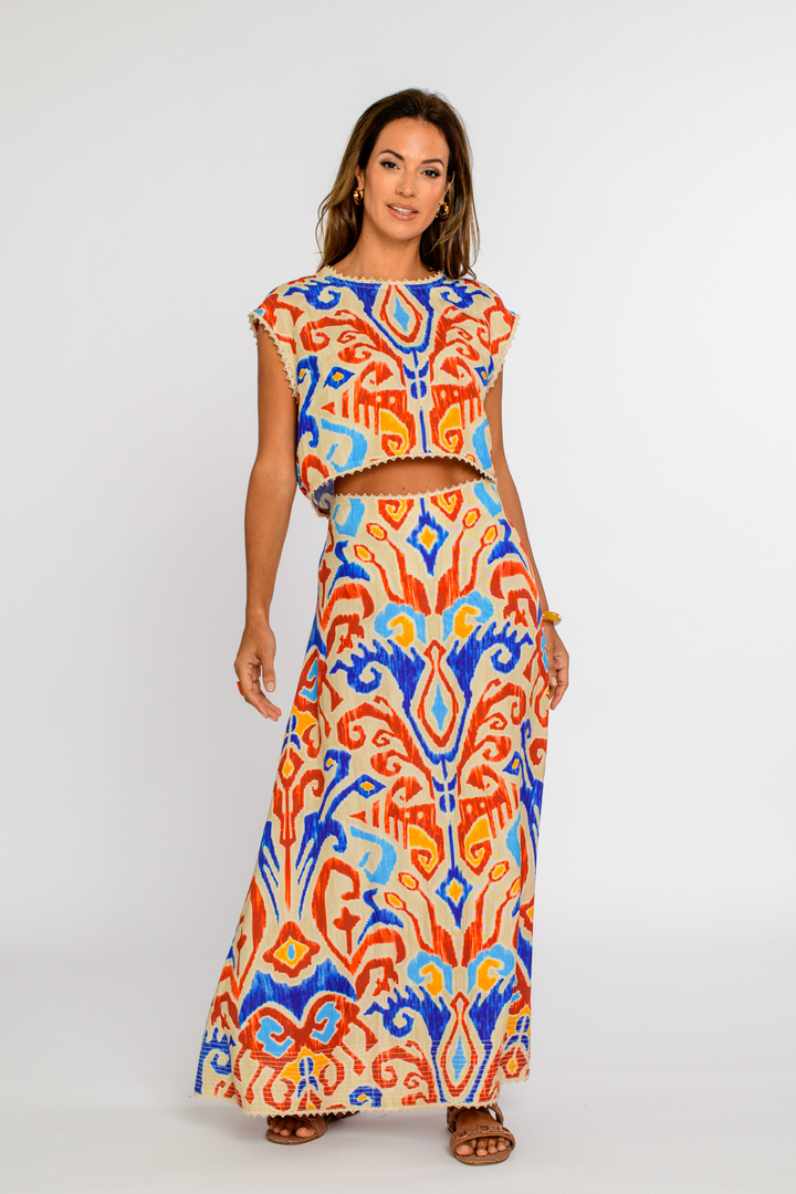 Anita Skirt | Ikat Multi