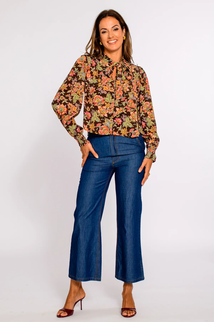 Brit Bow Top | Wallflower Brown