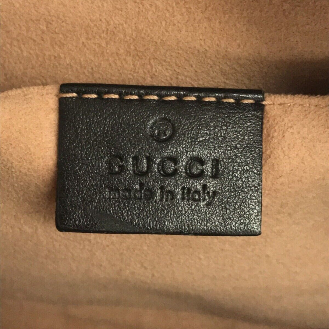 Gucci Gg Small Marmont Black Leather - Shoulder Bag