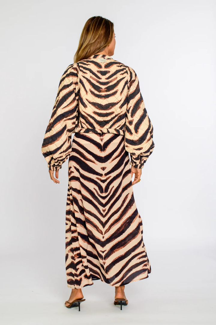 Reversible Frankie Bomber | Wallflower Brown & Zebra