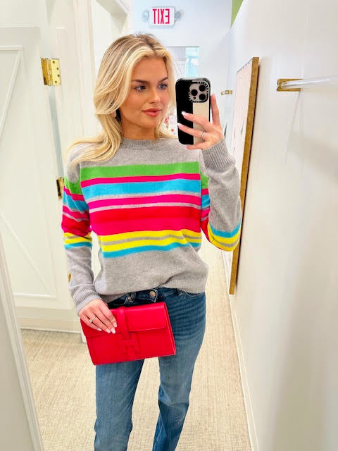 Rayas Sweater | Grey Stripe