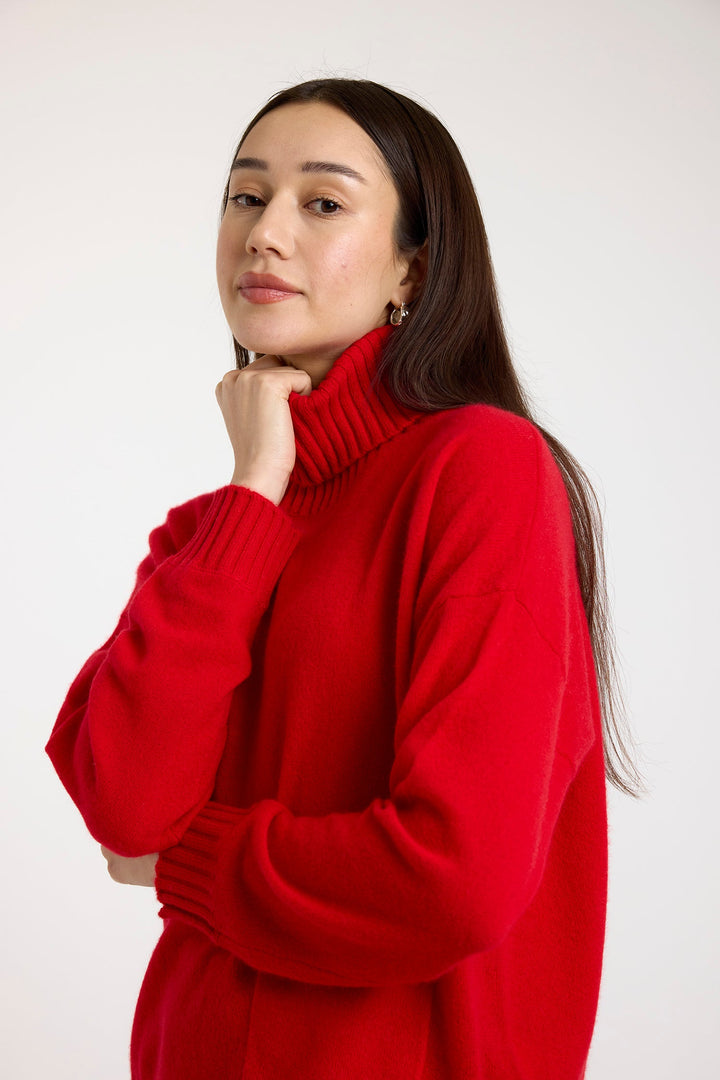 Pippin Roll Neck | Red