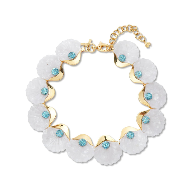 MOTHER OF PEARL SHELLONA COLLAR NECKLACE