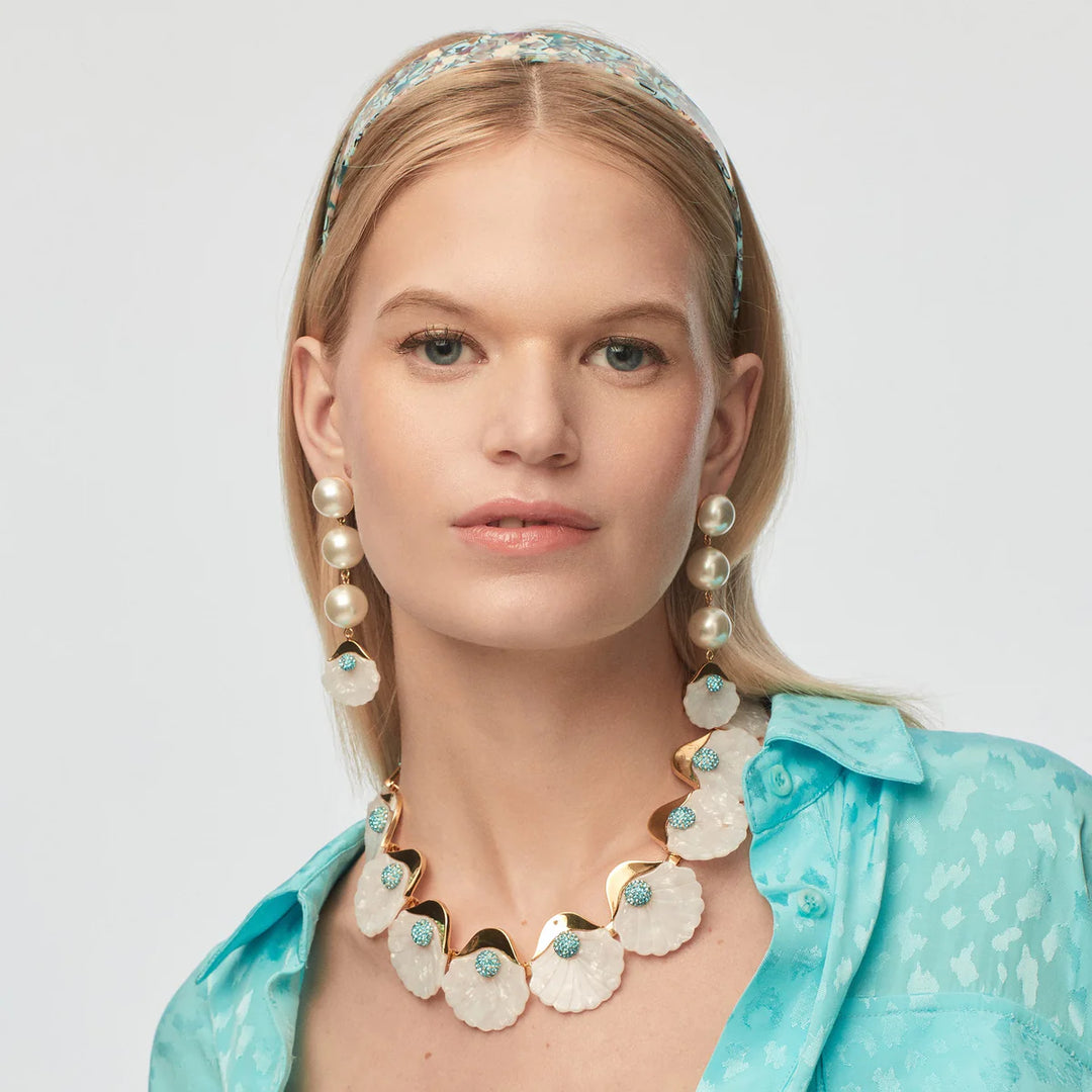 MOTHER OF PEARL SHELLONA COLLAR NECKLACE