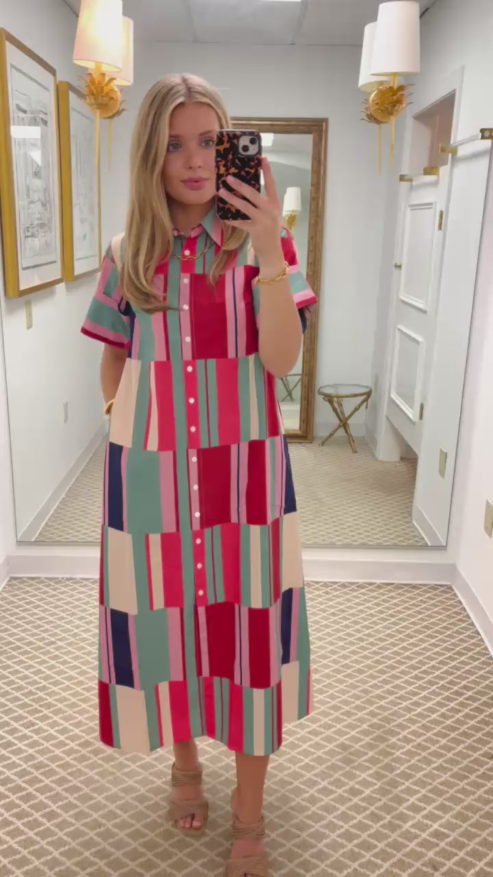 Gibbons Dress | Woodland Stripes