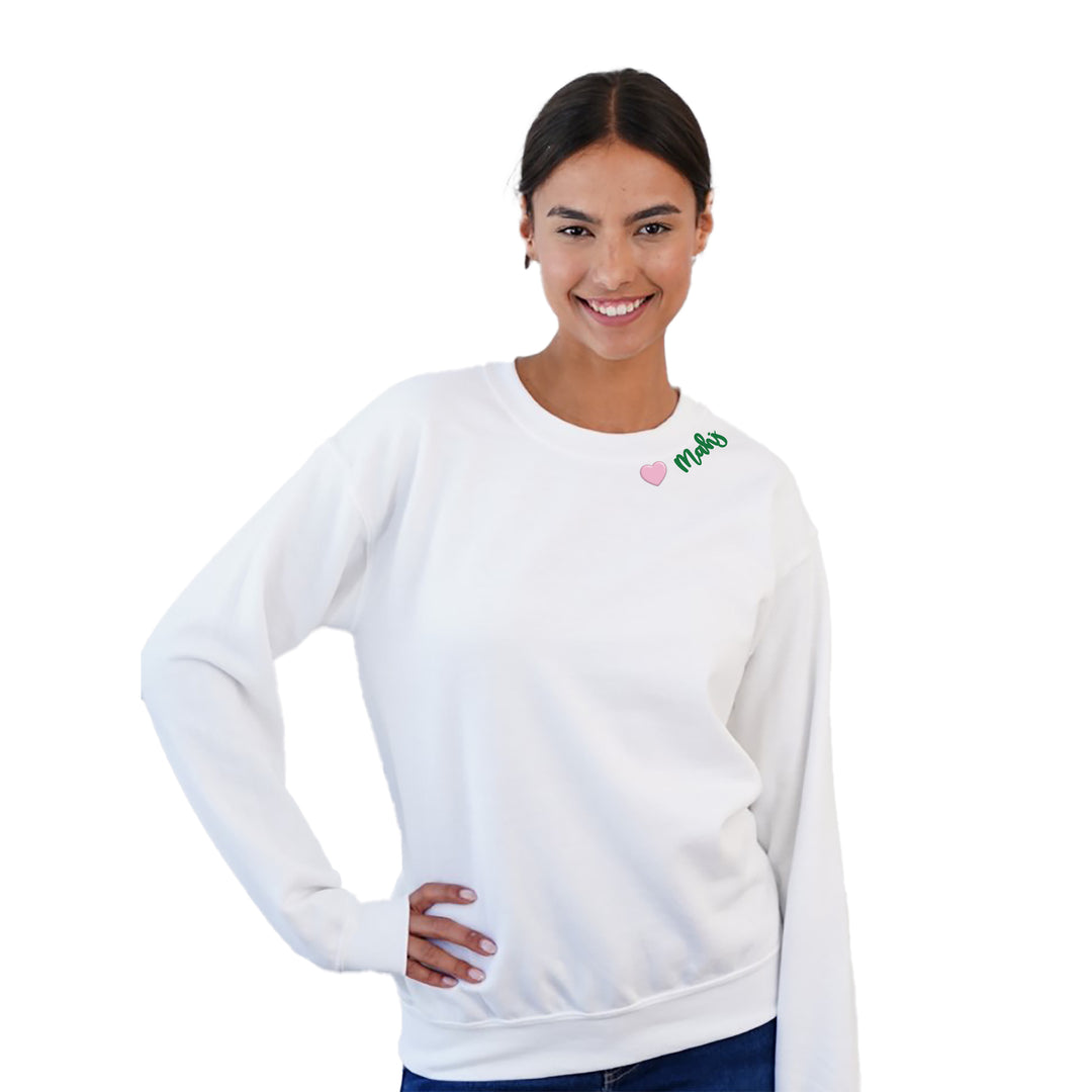 Heart Mahj Crewneck Sweatshirt