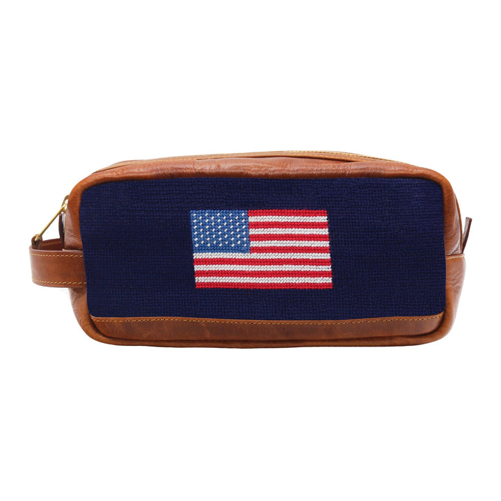 Needlepoint Toiletry Bag | American Flag
