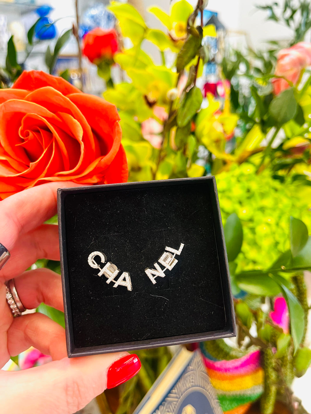 Designer Inspired Bar Earrings