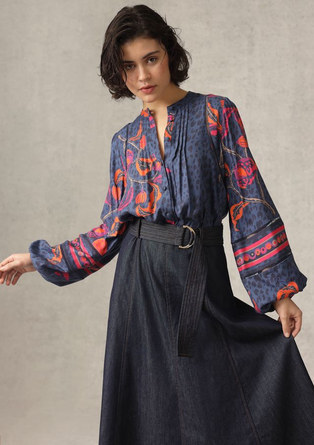 Martha Blouse | Navy