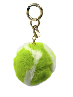 Linda Richards Genuine Rex Rabbit Tennis Ball Keychain
