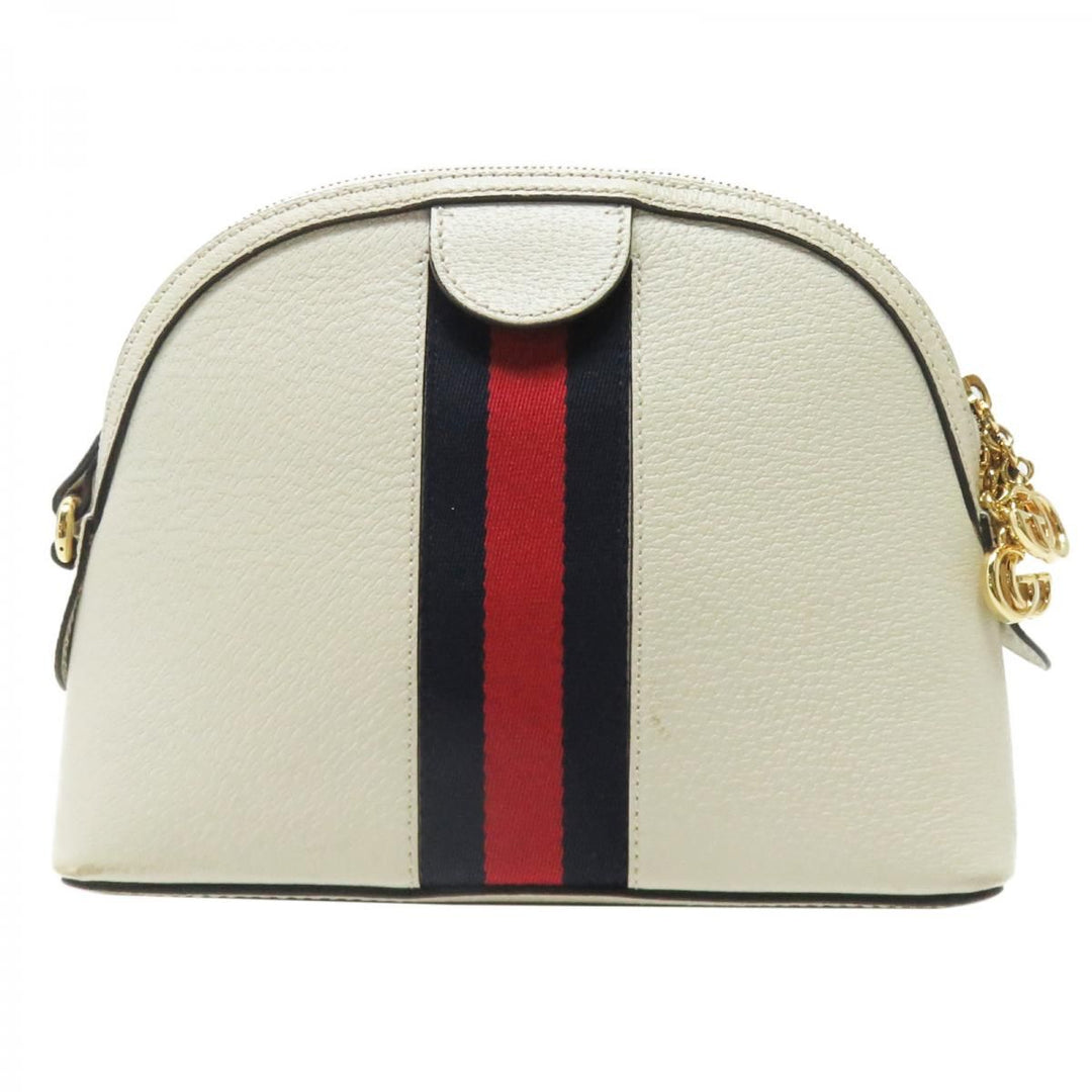 Gucci Ophidia Small Shoulder Bag White Calfskin Leather
