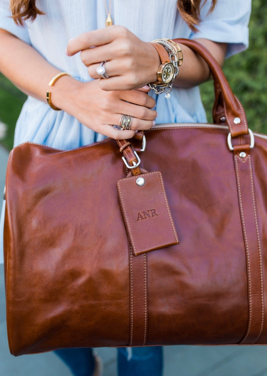 Belmont Cabin Bag Florentine Leather Charlotte's Inc