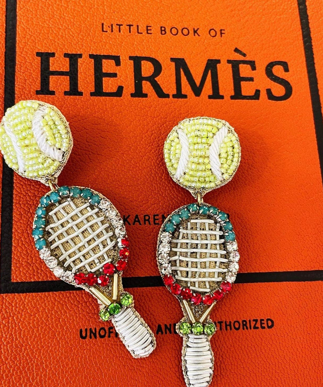 Tennis Racket Earrings