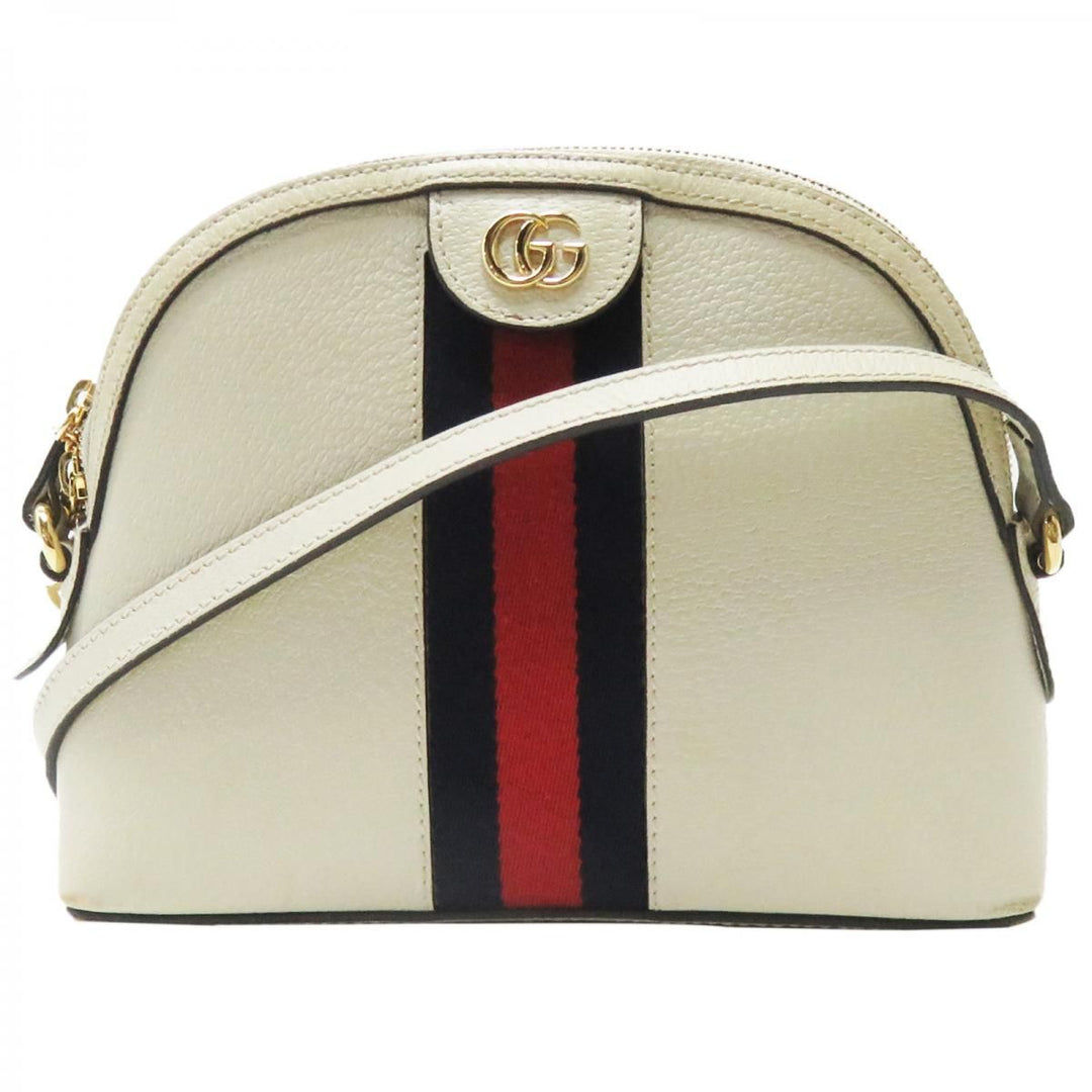 Gucci Ophidia Small Shoulder Bag White Calfskin Leather