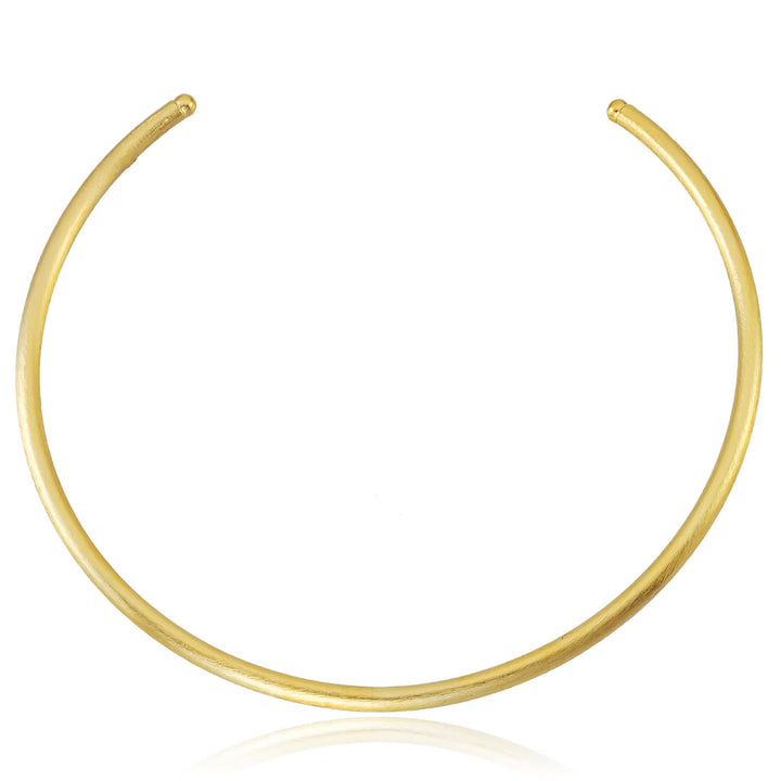 Natalie Collar | Brushed 18K Gold Plated