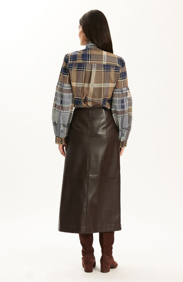 Georgia Cotton Plaid Shirt | Multi