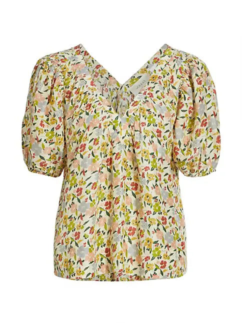 The Bungalow Silk Floral Top