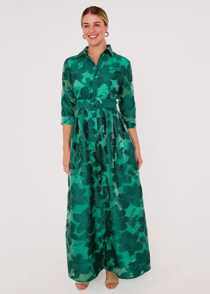Cecilia Gown | Emerald Azalea Organza