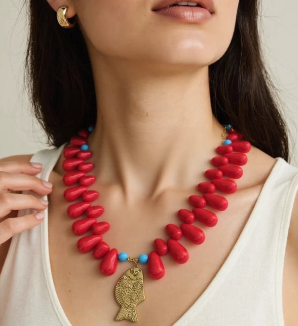 Resin Fish Necklace