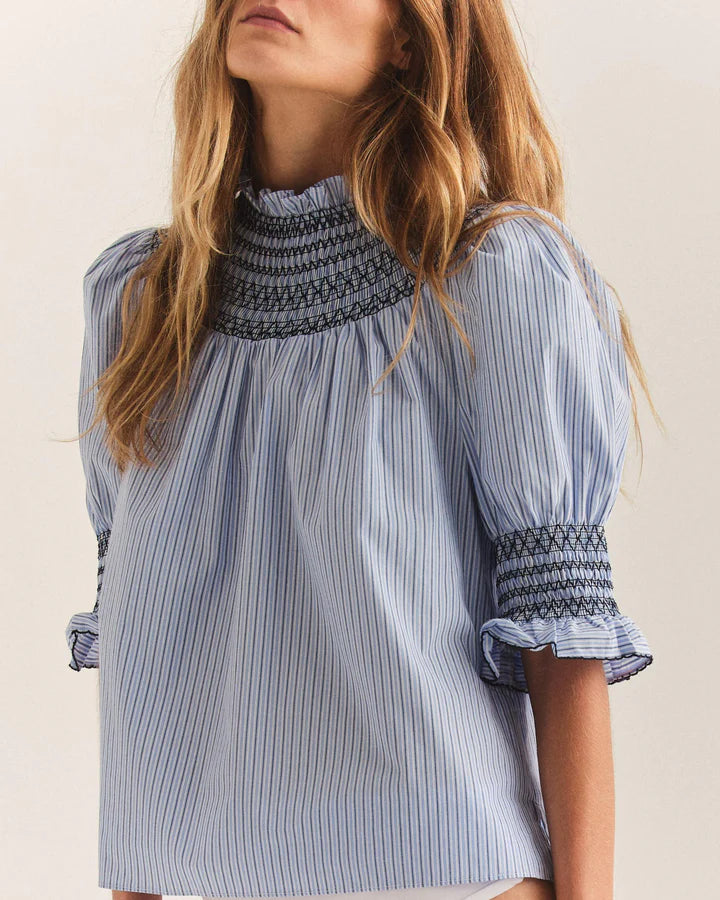 Giana Top | Maya Blue Stripe
