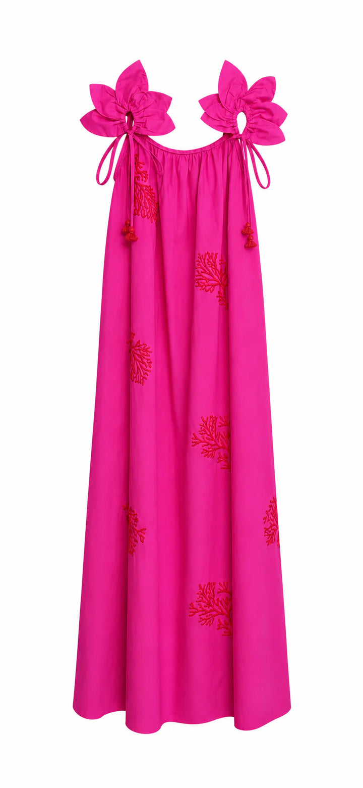 Coral Crush Tank Dress | Hot Pink