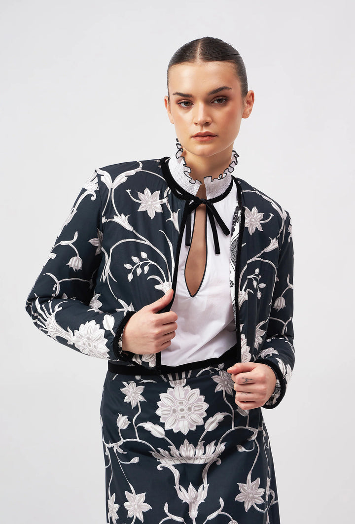 Joan Jacket | Arabesque Black Reversible