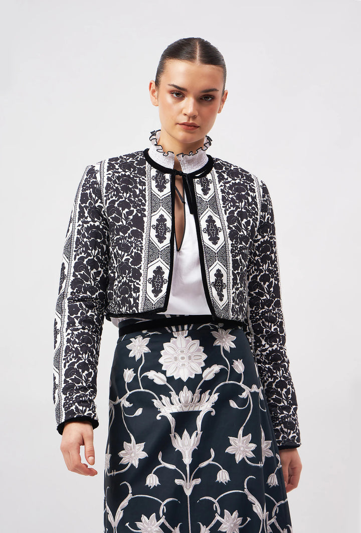 Joan Jacket | Arabesque Black Reversible
