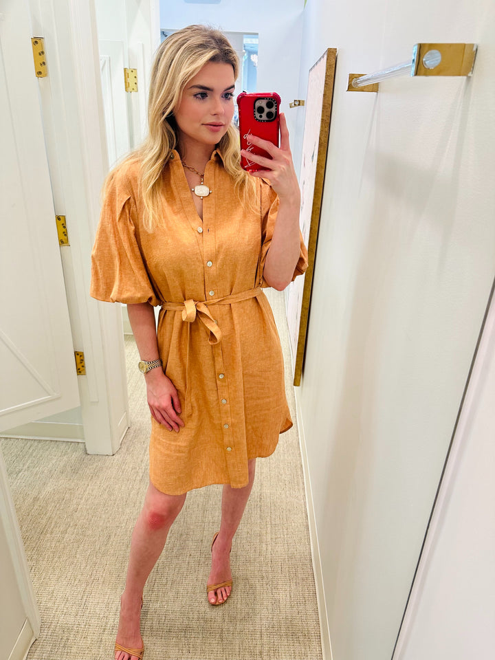 Madeline Dress | Rust