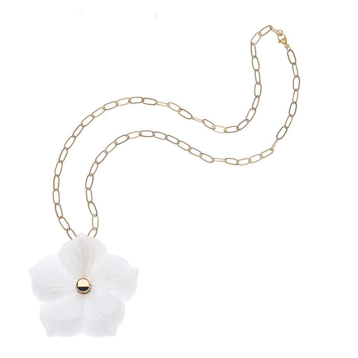 Jane Win JOY Blooming Hibiscus Flower Pendant