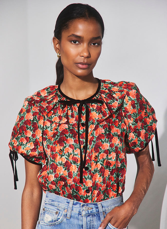 Connelly Top | Crimson Blossom