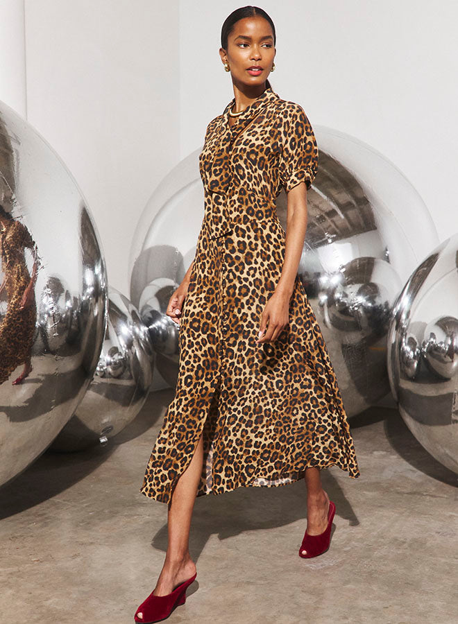 Redmond Dress | Soho Leopard Camel