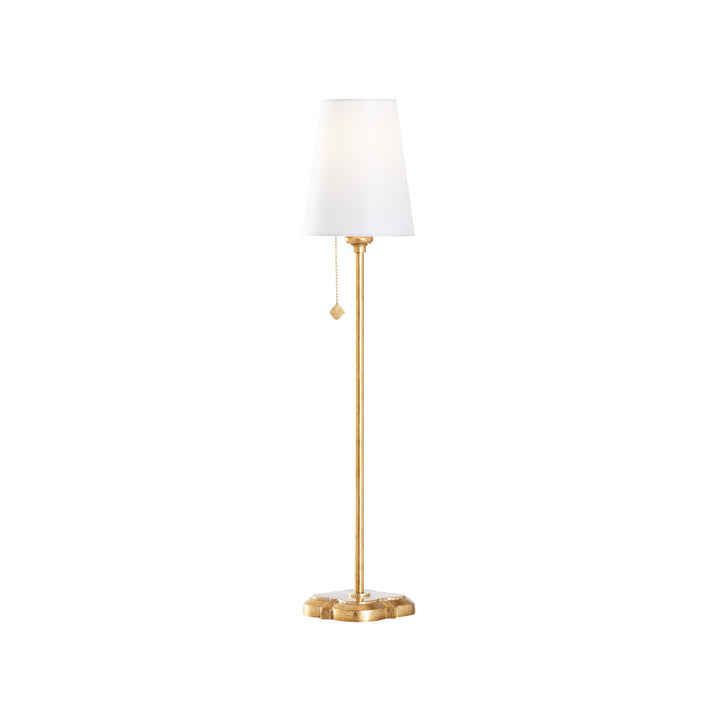 Quatrefoil Table Lamp Gold Leaf