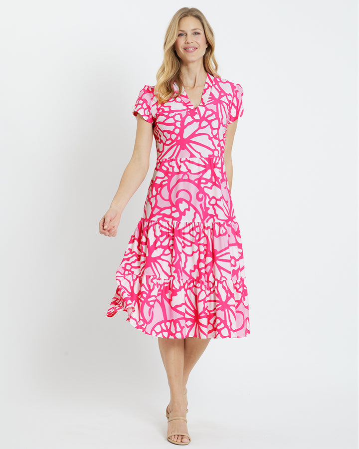 Jude Connally Libby Dress | Grand Wings Light Pink