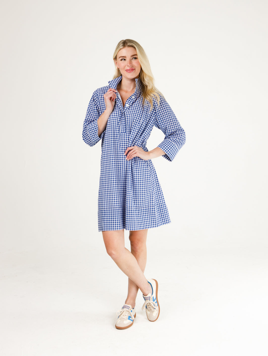 Arden Dress | Blue and White Gingham