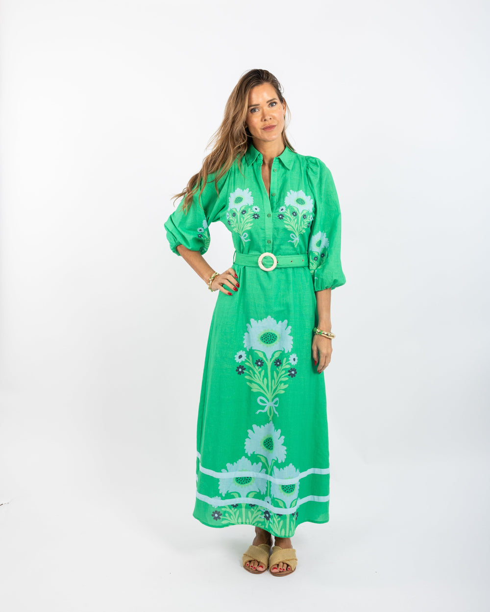 Lyla Dress | Blue Henrietta - Charlotte's Inc