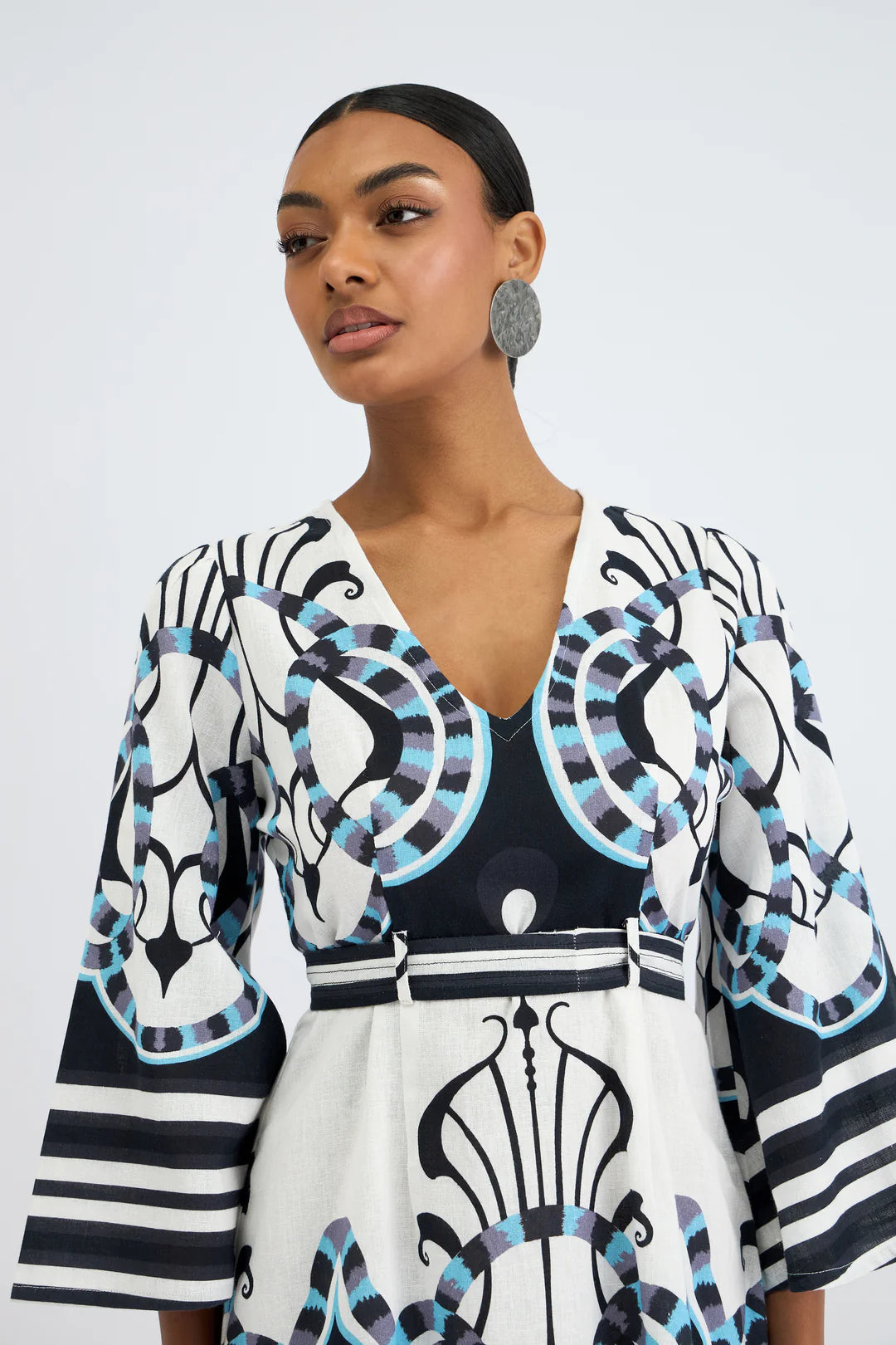 Kennedy Dress | Harbor Silver Mist