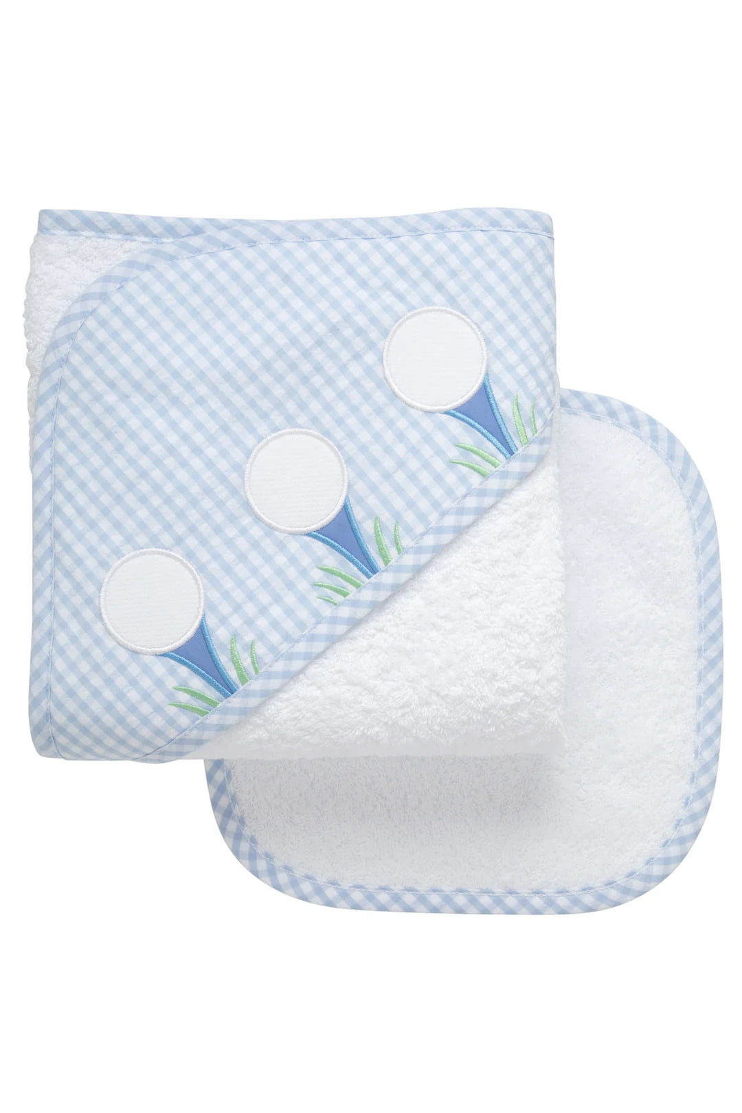 Assorted Applique Hooded Towel & Washcloth Set