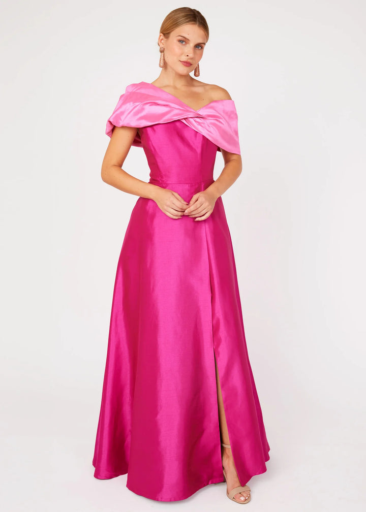Amelia Gown | Pink Dupioni