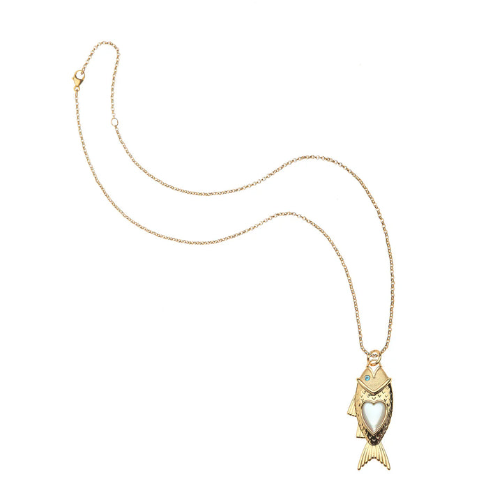 STRONG Amore Fish Pendant on Classic Rolo Chain