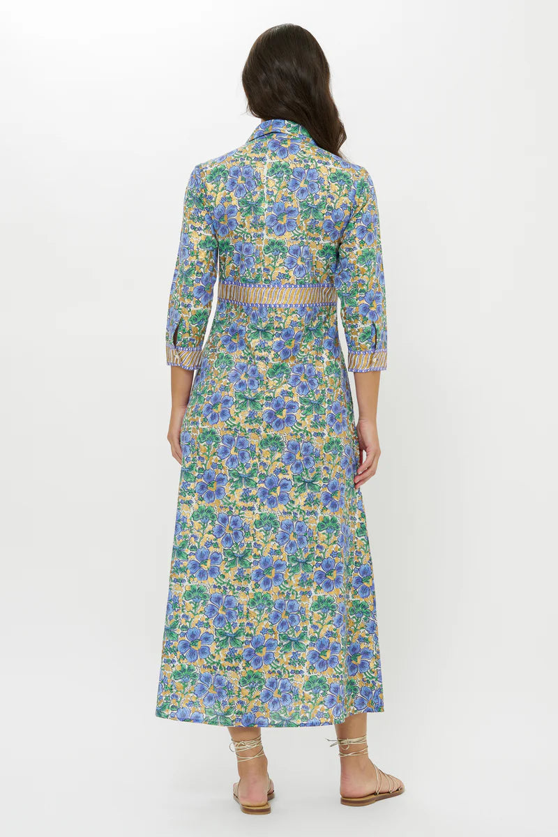 Shirt Dress Maxi | Matera Blue