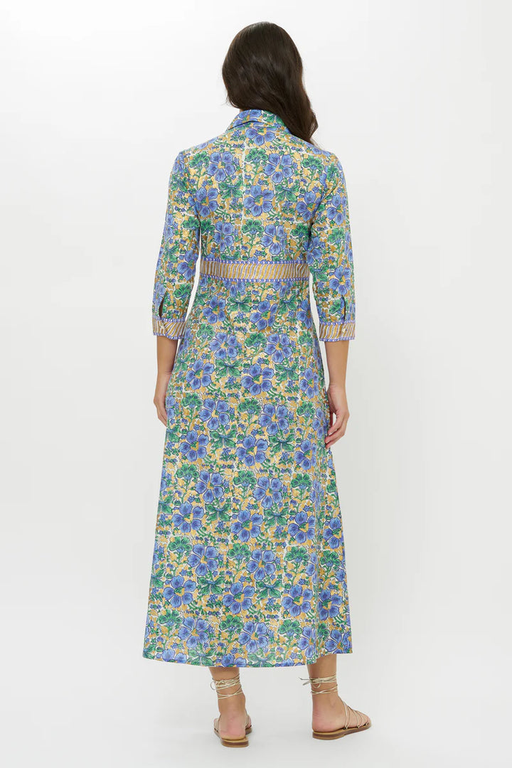 Shirt Dress Maxi | Matera Blue