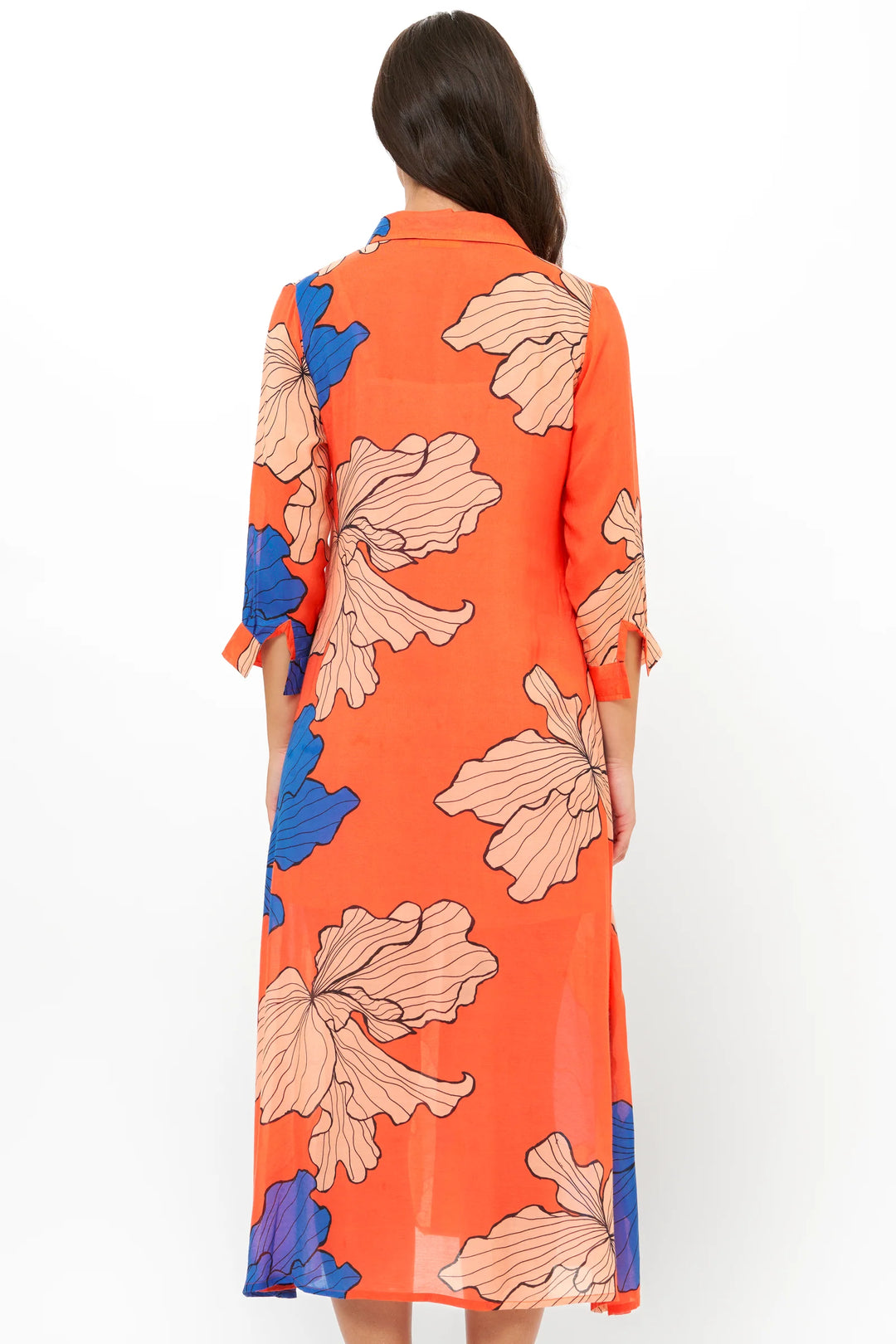 Shirt Dress Midi | Bora Bora Red