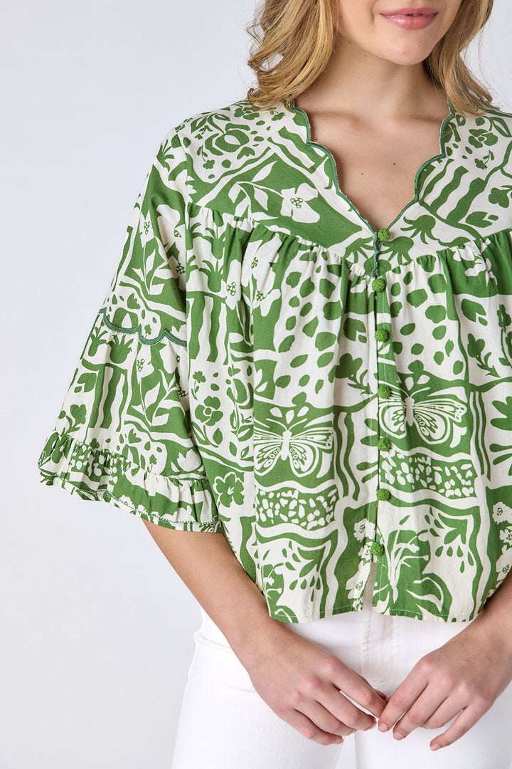 Ity Blouse | Gardener - Charlotte's Inc