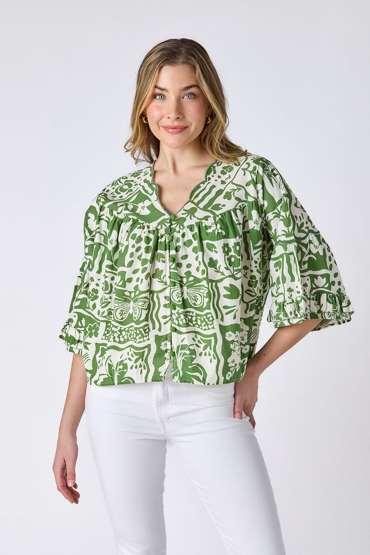 Ity Blouse | Gardener - Charlotte's Inc