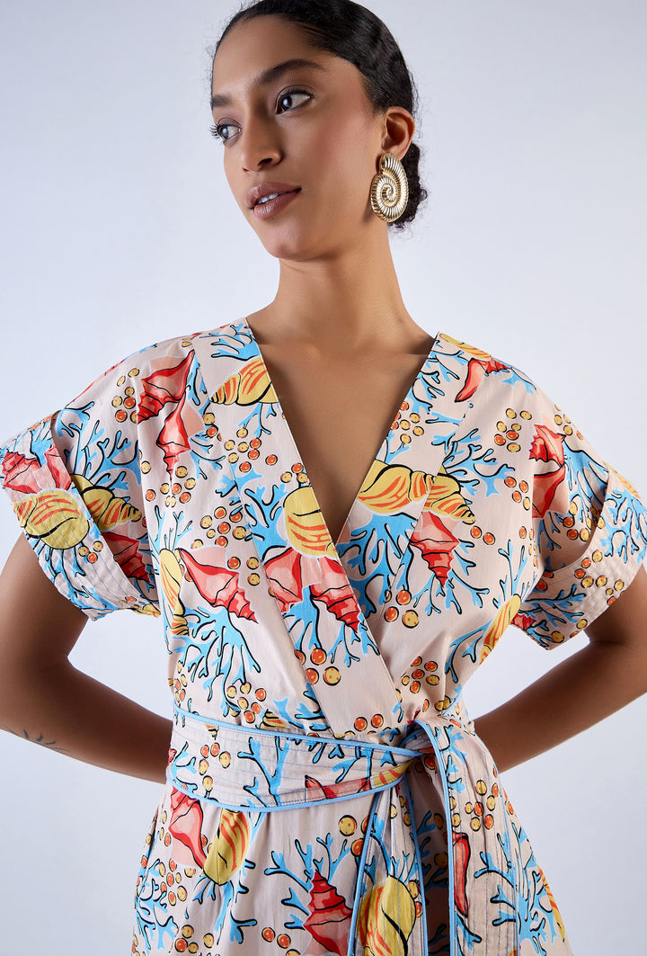 Sailor Dress | Coral Garden Blue