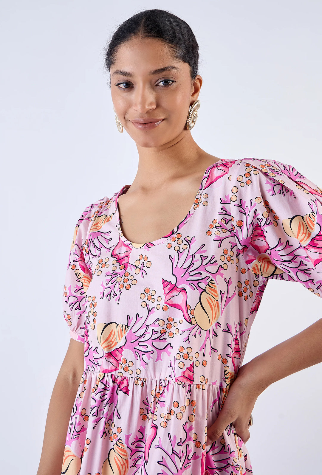 Daisy Dress | Coral Garden Pink