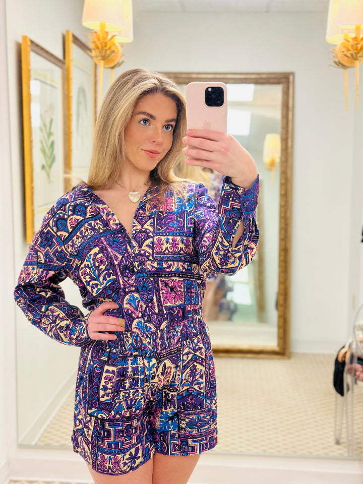 Marie Oliver Jolene Blouse | Violet Tile
