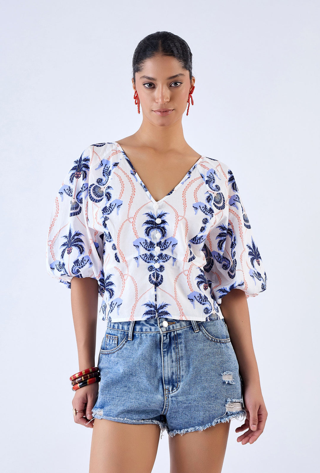 Vivi Top | Paradise Island Navy