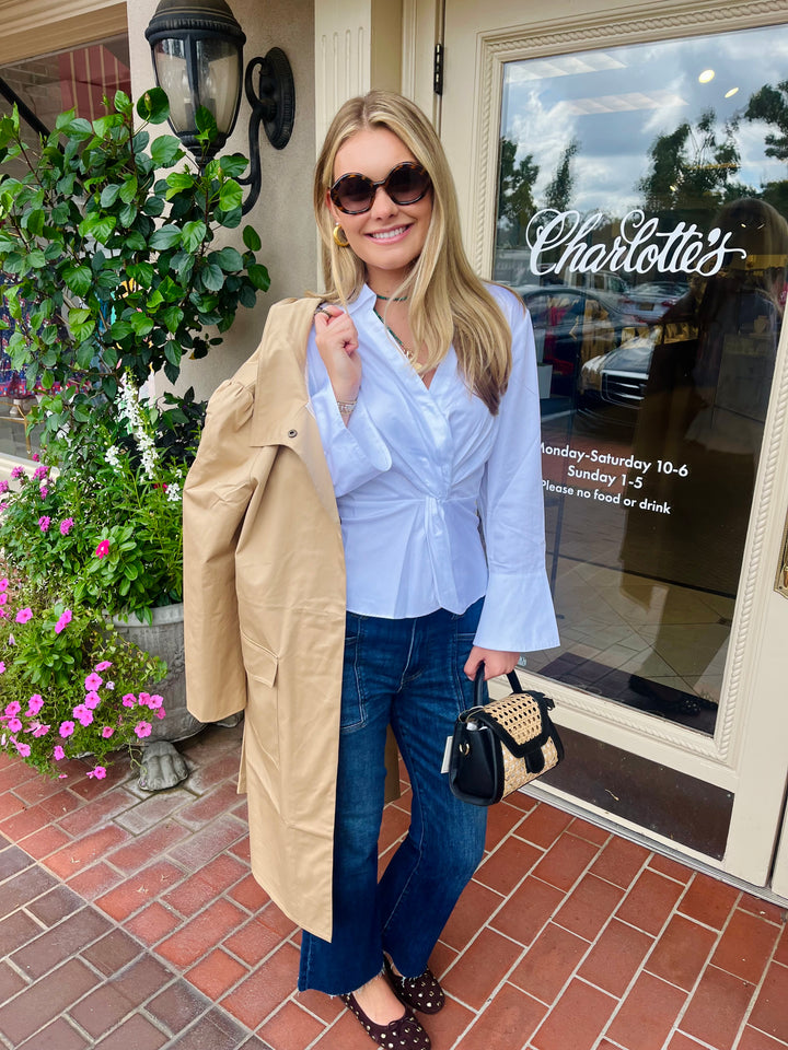 Tasha Water Repellent Trench | British Khaki